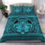 Hawaiian Madame Pele Plumeria Polynesian Bedding Set Blue - Polynesian Pride