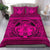 Hawaiian Madame Pele Plumeria Polynesian Bedding Set Pink - Polynesian Pride