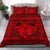 Hawaiian Madame Pele Plumeria Polynesian Bedding Set Red - Polynesian Pride