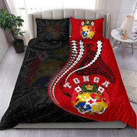 Polynesian Bedding Set - Tonga Duvet Cover Set Kanaloa Tatau Gen TO (Black) - Polynesian Pride