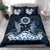 Polynesian Duvet Cover Set - Hawaii Bedding Set Shark Polynesia Compass Plumeria Blue - Polynesian Pride