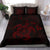 Hawaiian Map Kanaka Hibiscus Turtle Red Polynesian Bedding Set - Polynesian Pride