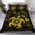 Hawaiian Map Kanaka Hibiscus Turtle Yellow Polynesian Bedding Set - Polynesian Pride