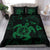 Hawaiian Map Kanaka Hibiscus Turtle Green Polynesian Bedding Set - Polynesian Pride