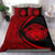 Hawaiian Madame Pele Kanaka Plumeria Polynesian Bedding Set Circle Style Red - Polynesian Pride