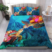 Polynesian Kanaka Maoli (Hawaiian) Duvet Cover Set - Turtle Hawaii Map - Polynesian Pride