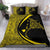 Hawaiian Map Manta Ray Polynesian Bedding Set - Yellow - Circle Style - Polynesian Pride