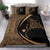 Hawaiian Map Manta Ray Polynesian Bedding Set - Gold - Circle Style - Polynesian Pride