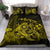 Hawaiian Map Turtle Tattoo Hibiscus Plumeria Polynesian Bedding Set - Yellow - Polynesian Pride