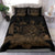 Hawaiian Map Turtle Hibiscus Polynesian Bedding Set - Gold - Polynesian Pride