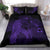 Hawaiian Map Heart Hula Girl Hibiscus Polynesian Bedding Set - Purple - Polynesian Pride