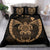 Hawaiian Fish Hook Turtle Heart Polynesian Bedding Set Gold - Polynesian Pride