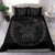 Hawaiian Fish Hook Turtle Heart Polynesian Bedding Set Grey - Polynesian Pride