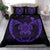 Hawaiian Fish Hook Turtle Heart Polynesian Bedding Set Purple - Polynesian Pride