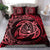 Hawaiian Map Turtle Polynesian Bedding Set Circle Red - Polynesian Pride