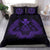 Hawaiian Map Owl Kanaka Bedding Set - Pueo Aumakua - Purple - Polynesian Pride