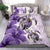 Polynesian Duvet Cover Set - Hawaii Bedding Set Polynesia Turtle Hibiscus Purple - Polynesian Pride