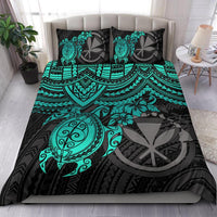 Polynesian Hawaii Duvet Cover Set - Turquoise Polynesian Sea Turtle BLUE - Polynesian Pride