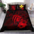 Hawaiian Map Hibiscus Kanaka Polynesian Bedding Set - Harold Turtle - Red - Polynesian Pride