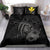 Hawaiian Map Hibiscus Kanaka Polynesian Bedding Set - Harold Turtle - Gray - Polynesian Pride