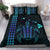 Hawaiian Map Kakau Turtle Polynesian Bedding Set - Blue - Polynesian Pride