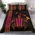 Hawaiian Map Kakau Turtle Polynesian Bedding Set - Orange - Polynesian Pride