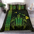 Hawaiian Map Kakau Turtle Polynesian Bedding Set - Green - Polynesian Pride