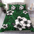 Hawaiian Plumeria Tribal Polynesian Bedding Set Green - Polynesian Pride