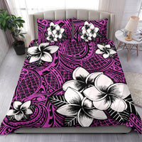 Hawaiian Plumeria Tribal Polynesian Bedding Set Pink - Polynesian Pride