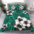 Hawaiian Plumeria Tribe Turquoise Polynesian Bedding Set - Polynesian Pride