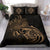 Hawaiian Map Turtle Hibiscus Divise Gold Polynesian Bedding Set - Polynesian Pride