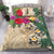 Kanaka Maoli (Hawaii) Bedding Set - Hibiscus Turtle Tattoo Beige Beige - Polynesian Pride