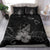 Hawaiian Map Heart Turtle Tattoo Hibiscus Polynesian Bedding Set - Gray - Polynesian Pride