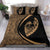 Hawaiian Surfing Waves Fish Hook Polynesian Bedding Set - Circle Style Gold - Polynesian Pride