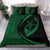 Hawaii Turtle Fish Hook Polynesian Bedding Set - Circle Style Green - Polynesian Pride