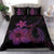 Hawaiian Fish Hook Hibiscus Plumeria Polynesian Bedding Set - Pink - Polynesian Pride