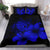 Hawaiian Map Hibiscus Turtle Polynesian Bedding Set - Blue - Polynesian Pride