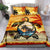 Hawaiian Turtle Plumeria Coconut Tree Polynesian Bedding Set Gold - Polynesian Pride