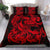 Polynesian Bedding Set - American Samoa Duvet Cover Set Red Turtle Art - Polynesian Pride