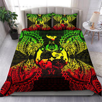 Polynesian Bedding Set - Tonga Duvet Cover Set Map Reggae Reggae - Polynesian Pride