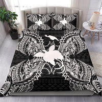 Polynesian Bedding Set - Papua New Guinea Duvet Cover Set Map Black Black - Polynesian Pride