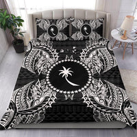 Polynesian Bedding Set - Chuuk Duvet Cover Set Map Black Black - Polynesian Pride