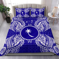 Polynesian Bedding Set - Chuuk Duvet Cover Set Map Blue Blue - Polynesian Pride