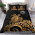 Polynesian Bedding Set - American Samoa Duvet Cover Set - Polynesian Turtle (Golden) - Polynesian Pride