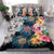 Hawaiian Turtle Swimming Wave Plumeria Hibiscus Polynesian Bedding Set - Garden Style - Polynesian Pride