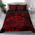 Polynesian Bedding Set - Tuvalu Duvet Cover Set Red Color - Polynesian Pride