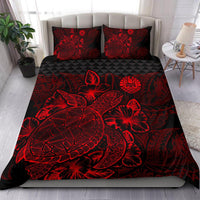 Polynesian Bedding Set - Tahiti Duvet Cover Set Red Color - Polynesian Pride