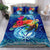 Polynesian Bedding Set Hawaii Duvet Cover Set - Turtle Under Sea Blue - Polynesian Pride