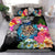 Hawaii Plumeria Hibiscus Wave Turtle Bedding Set - Polynesian Pride