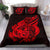 Polynesian Bedding Set - Tuvalu Duvet Cover Set Father And Son Red - Polynesian Pride